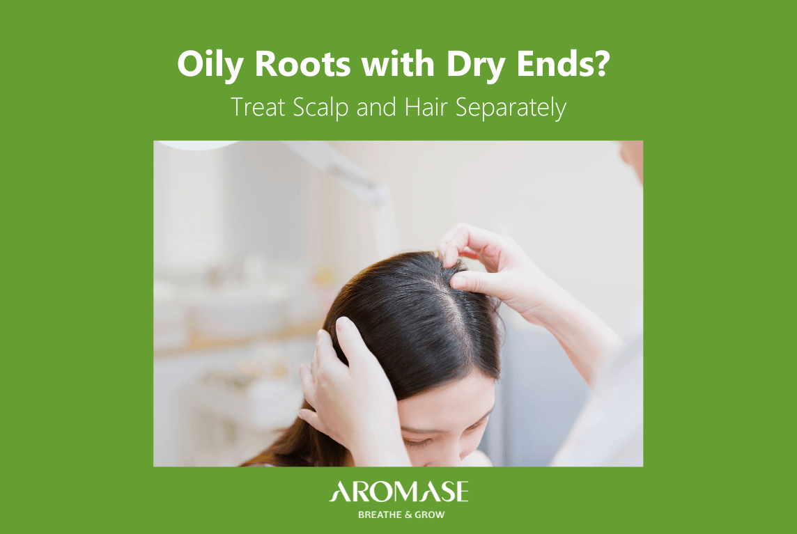 AROMASE oily scalp and dry ends_scalp care