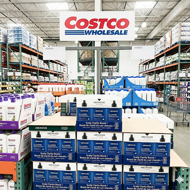 AROMASE display at Costco Wholesale